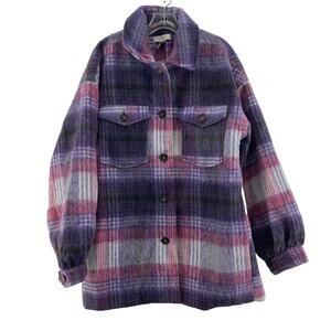 Plaid Purple Women's Jacket